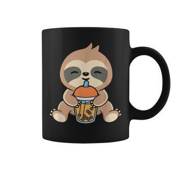 Bubble Milk Tea Sloth Cute Sloth Drinking Boba Milk Tea Drinking Funny Designs Funny Gifts Coffee Mug | Mazezy