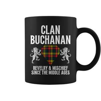 Buchanan Clan Scottish Name Coat Of Arms Tartan Family Coffee Mug | Mazezy