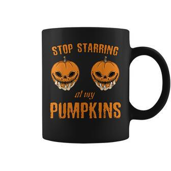 Buffalo Plaid Pumpkin Fall Halloween Orange Pumpkin Halloween Coffee Mug | Mazezy