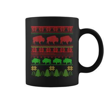 Buffalo Ugly Christmas Sweater Coffee Mug - Monsterry CA