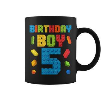 Building Bricks 5Th Birthday Boy 5 Five Year Master Builder Coffee Mug | Mazezy