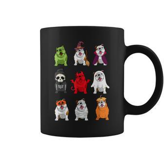 Bulldogs Dog Halloween Bulldogs Costume Ghost Monster Coffee Mug - Thegiftio UK