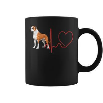 Bully Kutta Dog Heartbeat Ekg For Dog Lovers Owners Coffee Mug | Mazezy