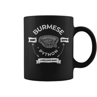 Burmese Python A Real Man's Snake Reptile Keeper Coffee Mug | Mazezy