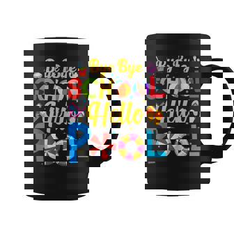 Bye Bye School Hello Pool Summer Time Goodbye School Coffee Mug | Seseable FR