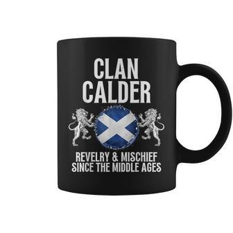 Calder Clan Scottish Family Name Scotland Heraldry Coffee Mug | Mazezy