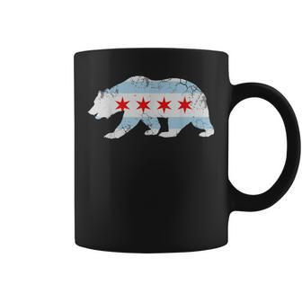 California Bear Chicago Flag Transplant Family Home Coffee Mug | Mazezy
