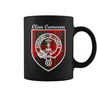 Cameron Surname Last Name Scottish Clan Tartan Badge Crest Gift For Womens Coffee Mug | Mazezy