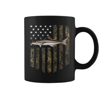 Camo American Flag Cobia Fishing 4Th Of July Coffee Mug | Mazezy