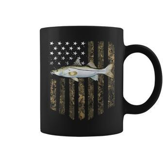 Camo American Flag Snook Fishing 4Th Of July Coffee Mug | Mazezy