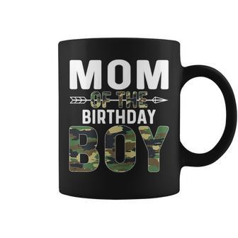 Camouflage Mom Of The Birthday Boy Coffee Mug - Seseable