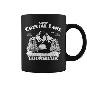 Camp Camping Crystal Lake Counselor Vintage Horror Lover Counselor Coffee Mug | Mazezy