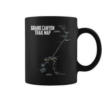 Camp Grand Canyon National Park Trail Map Camping Hiking Coffee Mug - Seseable