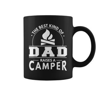 Camping Best Kind Of Dad Raises A Camper Gift For Mens Coffee Mug | Mazezy