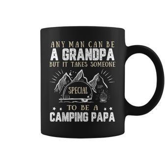 Camping Papa Father Day Camp Camper Outdoor Grandpa Activity Coffee Mug | Mazezy