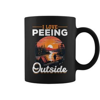 Camping Tent I Love Peeing Outside Camping Funny Gifts Coffee Mug | Mazezy