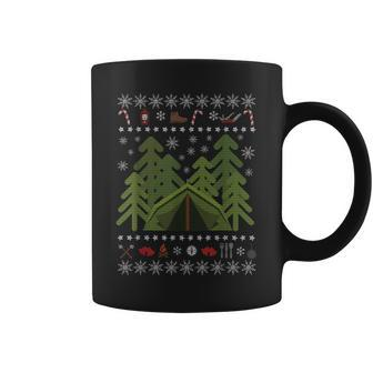 Camping Ugly Christmas Sweater Coffee Mug - Monsterry CA