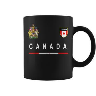 Canada SportSoccer Jersey Flag Football Ottawa Coffee Mug | Mazezy