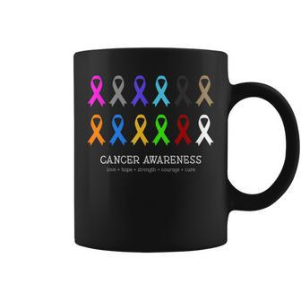 Cancer Awareness Clothing - Fight Cancer Ribbon Coffee Mug - Seseable