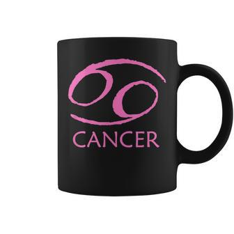 Cancer Zodiac Sign Pink Symbol Stars June July Birthday Gift Coffee Mug | Mazezy DE