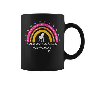 Cane Corso Mommy For Women Rainbow Italian Mastiff Dog Mom Coffee Mug | Mazezy