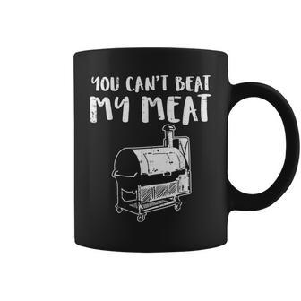 You Cant Beat My Meat Funny Bbq Barbecue Grill Men Women Coffee Mug - Seseable