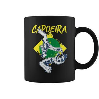 Capoeira Brazilian Flag Fight Capo Ginga Music Martial Arts Coffee Mug | Mazezy