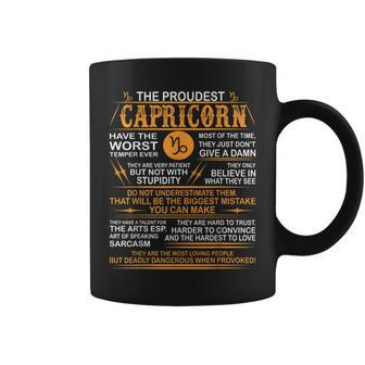Capricorn Worst Temper Dangerous When Provoked Coffee Mug | Mazezy