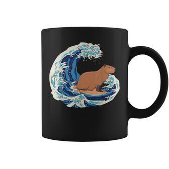 Capybara Surfing Rodent Wave Humor Animal Coffee Mug | Mazezy