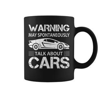Car Dealer Warning May Spontaneously Start Talking About Car Coffee Mug | Mazezy CA