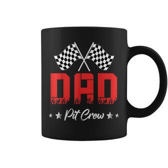 Car Racing Birthday Party Family Matching Dad Pit Crew Funny Gifts For Dad Coffee Mug | Mazezy