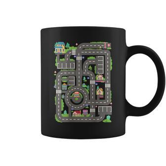 Car Road On Dad Back Fathers Day Play With Son Coffee Mug