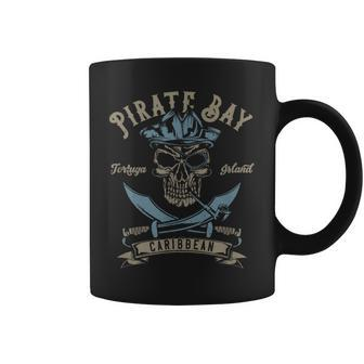 Caribbean Islands Pirate Skull Coffee Mug | Mazezy