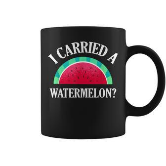 I Carried A Watermelon Dancing Coffee Mug | Mazezy