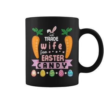Carrots Bunny Face Will Trade Wife For Easter Candy Eggs Coffee Mug | Mazezy