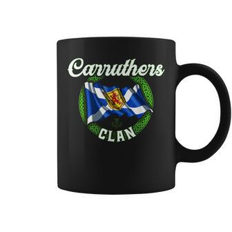 Carruthers Clan Scottish Last Name Scotland Flag Funny Last Name Designs Funny Gifts Coffee Mug | Mazezy