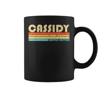 Cassidy Surname Retro Vintage 80S 90S Birthday Reunion Coffee Mug | Mazezy