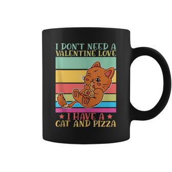 Cat And Pizza Italian Food Pizzaholics Pizza Lover Coffee Mug | Mazezy