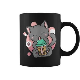 Cat Boba Anime Bubble Tea Neko Girls Kawaii Girls N Coffee Mug - Monsterry UK