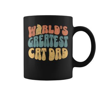 Cat Dad Worlds Greatest Cat Dad Cat Dad Funny Gifts Coffee Mug | Mazezy UK