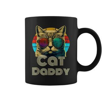 Cat Daddy Retro Cat Dad 80S 90S Vintage Fathers Day Coffee Mug | Mazezy