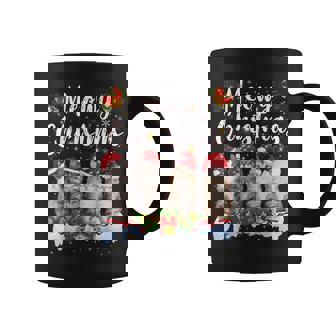 Cat Meowy Family Matching Christmas Pajamas Santa Cats Xmas Coffee Mug | Seseable CA