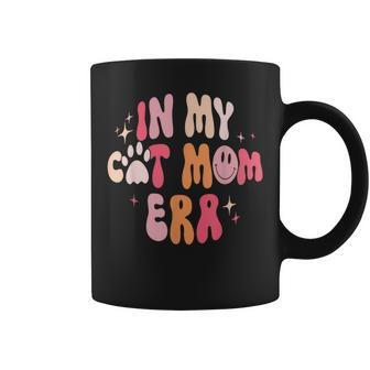 In My Cat Mom Era Groovy Mom Life Retro Coffee Mug - Seseable