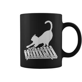 Cat Playing Xylophone Cute Musical Coffee Mug | Mazezy