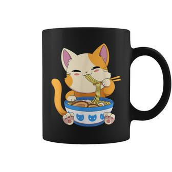 Cat Ramen Kawaii Anime Girls Coffee Mug | Mazezy