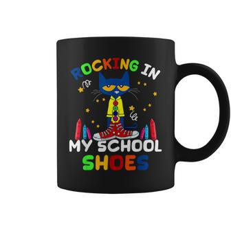 Cat Rocking I N My School Shoes Back To School Cat Lover Coffee Mug - Seseable
