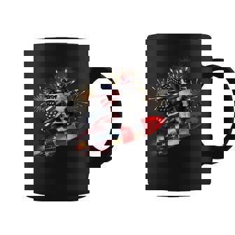 Cat Tuxedo 4Th Of July Rocket With Fireworks Usa Patriotic Coffee Mug | Mazezy