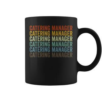 Catering Manager Retro Coffee Mug | Mazezy