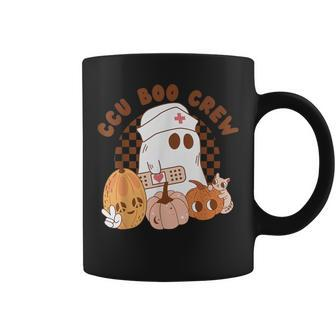 Ccu Boo Crew Critical Care Nurse Ghost Pumpkin Halloween Coffee Mug - Monsterry