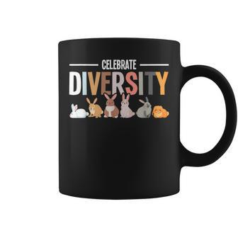Celebrate Diversity - Rabbit Lover Zookeeper Bunny Breeder Coffee Mug - Seseable